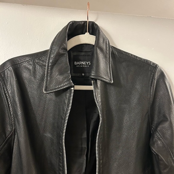 BARNEYS ORIGINALS NWOT Leather Jacket - Picture 2 of 4